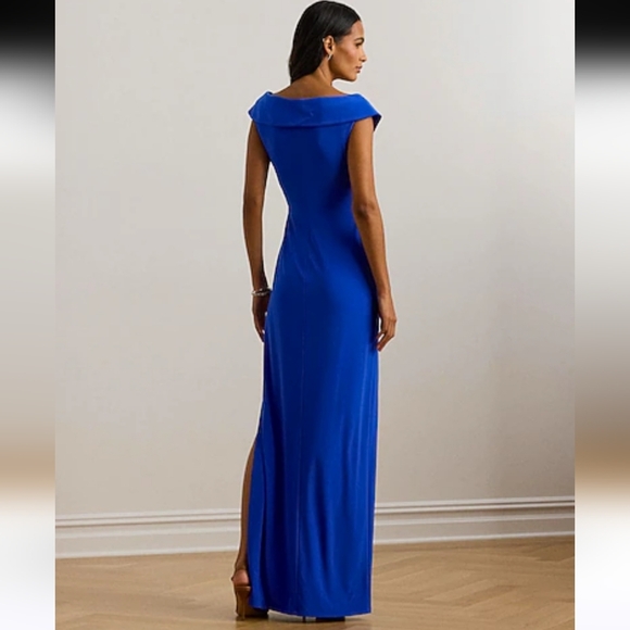 LRL Jersey off The Shoulder Gown - Picture 2 of 5